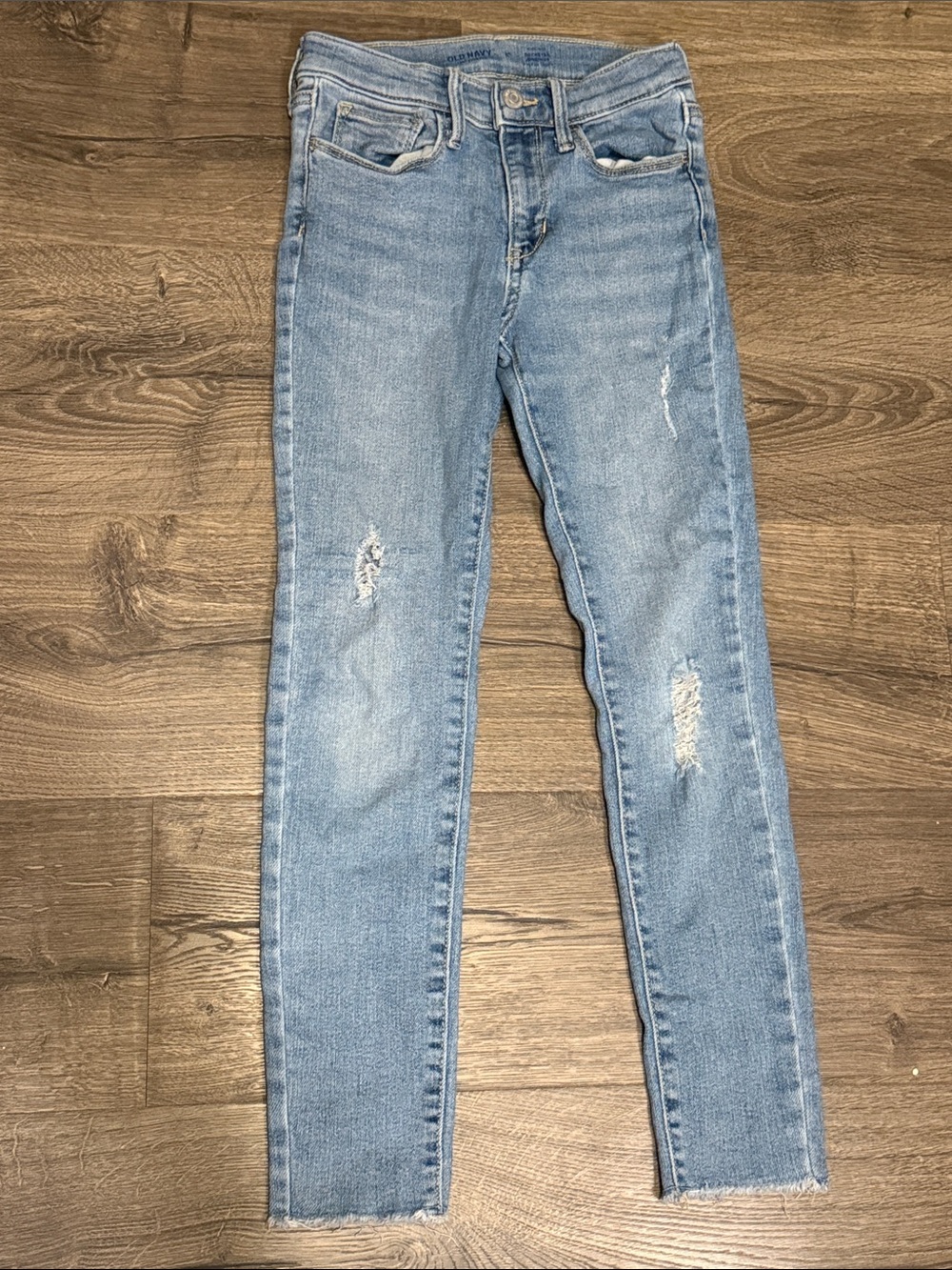 Girls Rockstar Jeggings Stretch Denim